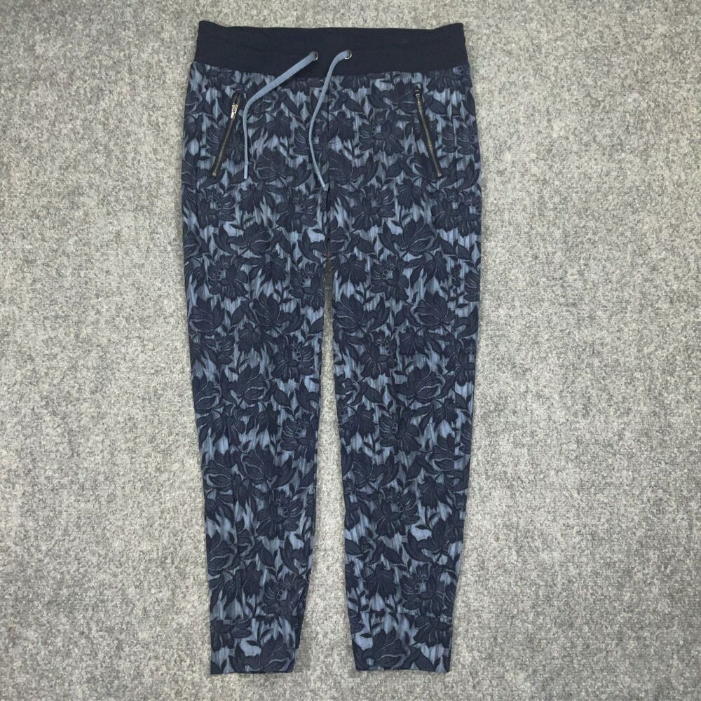 Athleta Pants Womens Size 10 Blue Floral Trekkie North Joggers Casual Active